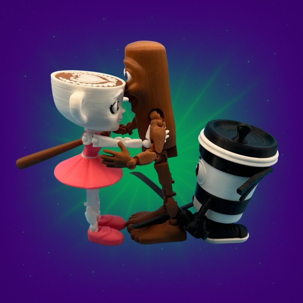 Articulated 3D Brainrot Figures