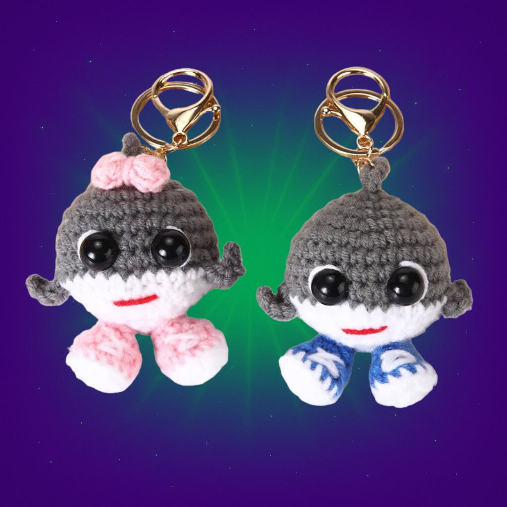 Crocheted Tralaleritos Keychains – Tralalerito & Tralalerita