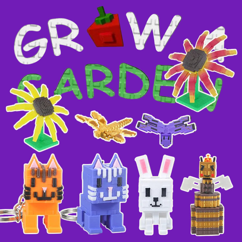 Grow A Garden 3D Printed Keychain
