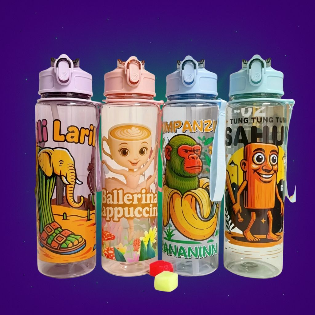 Italian Brainrot Reusable Water Bottle