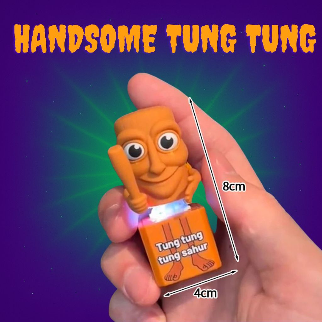 Italian Brainrot Sound Box Keychains – Talking & Light-Up Figures