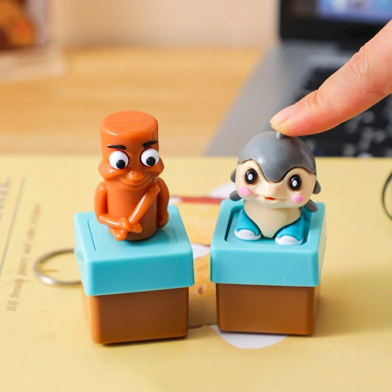 Italian Brainrot Sound Box Keychains – Talking & Light-Up Figures